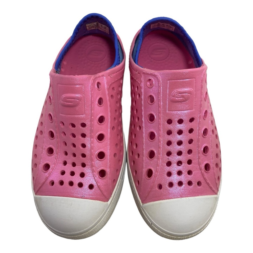 Skechers Girl's Guzman Steps Pink/Blue Slip-On Sandals Size 13 Shoes